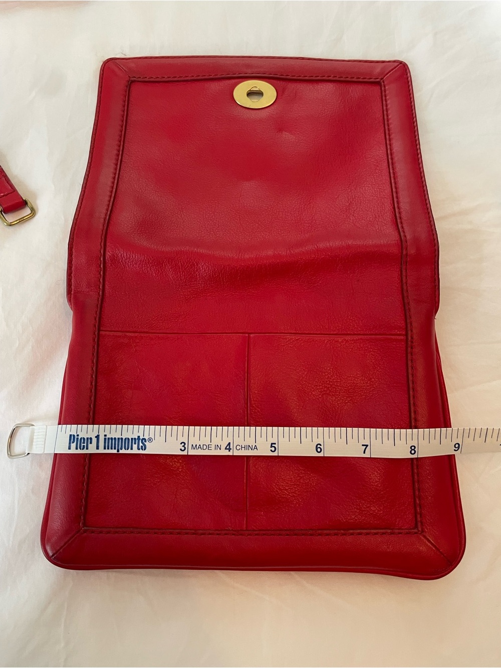 J. Crew Red Leather Crossbody Bag - Picture 5 of 10